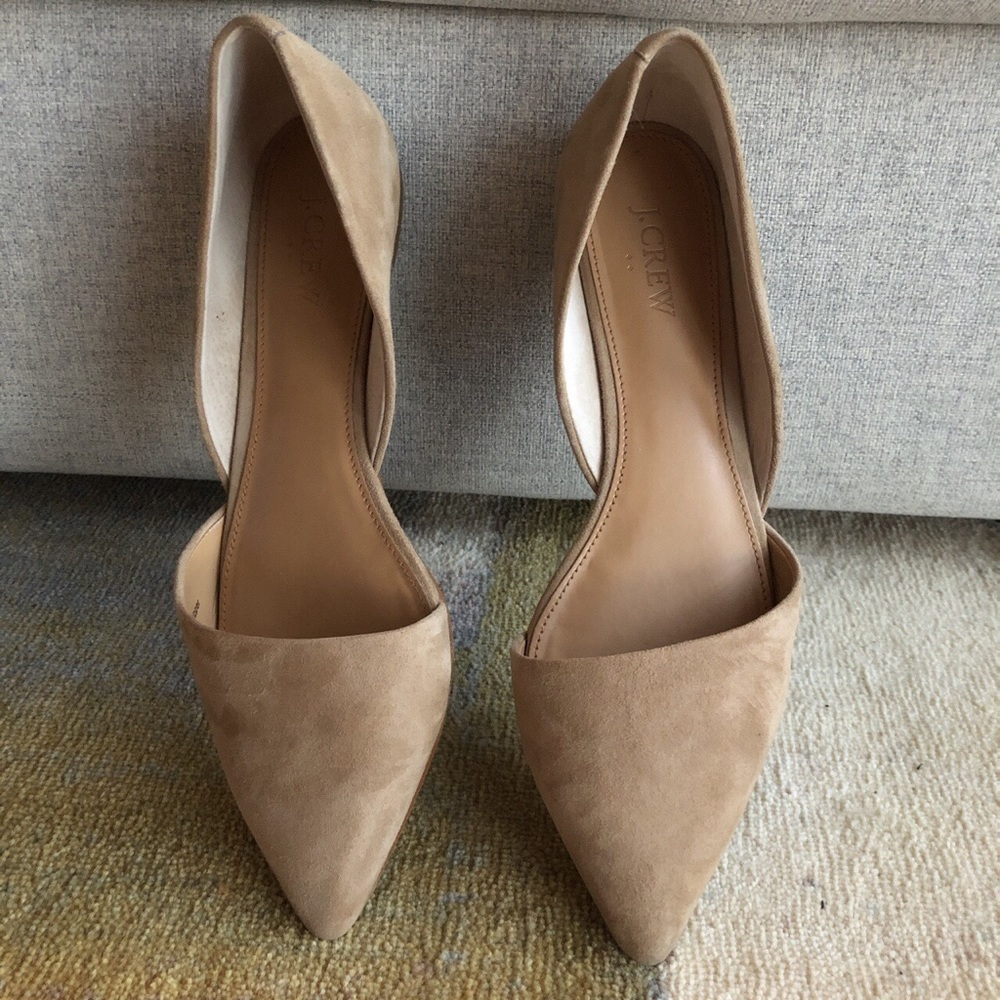 J crew nude flats
